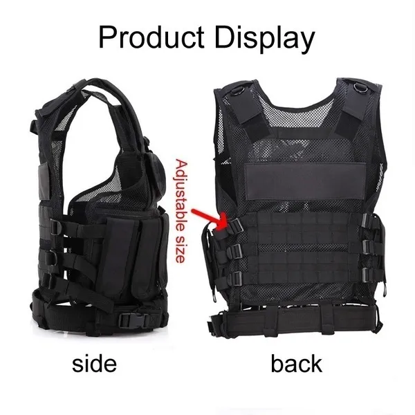 Outdoor adventure multi-pocket hunting detachable tactical vest ...