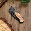 Engraved Wooden Pocket Knife for Dad, Dad Birthday Gifts