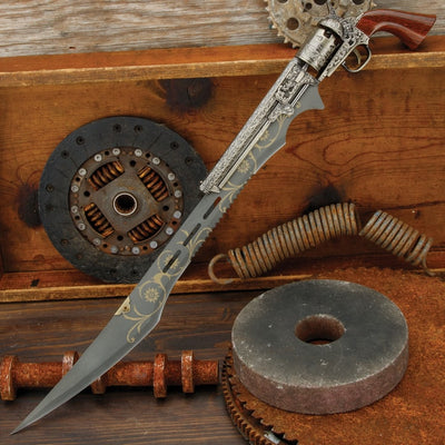 OTHERWORLD STEAMPUNK GUN BLADE SWORD