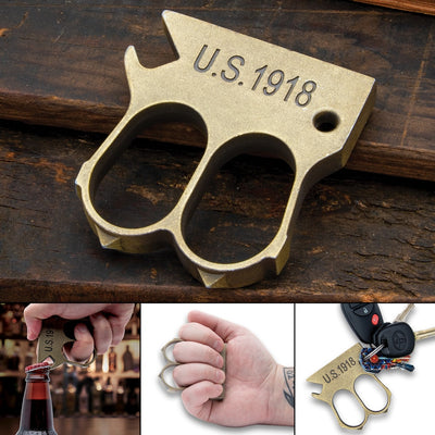 Brass Grooved Bottle Opener – Size 3”X 2 3/4”