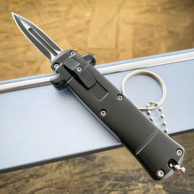 Mini Stiletto OTF Knife Keychain