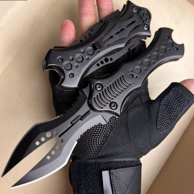 MADSABRE tactical double edge folding knife