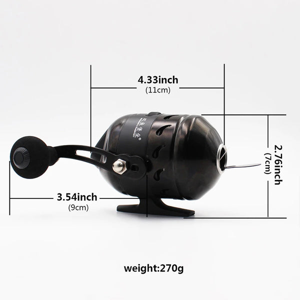 Generic High Quality Spinning Reel Fishing Reel Wristband Suit Slingshot  Hunting Bow Closed Shooting Dart Reel Hunting Fish Tools