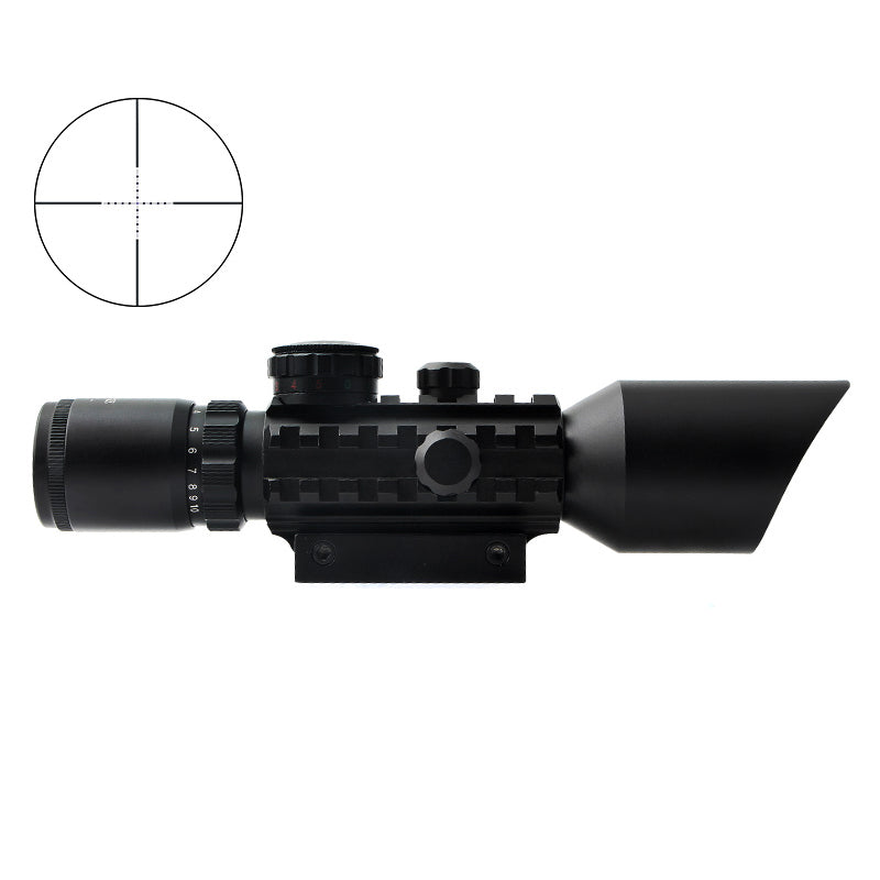 M9 3-10X42E Fishbone Red Laser Sight Integrated Scope