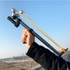 Laser Telescopic Rod Flat Rubber Band Slingshot