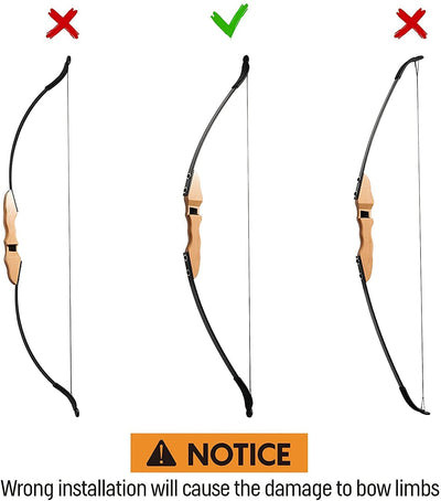 Recurve 51" 30/40 LBS Hunting Bow