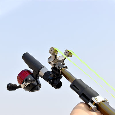 Long pole laser fish shooting slingshot