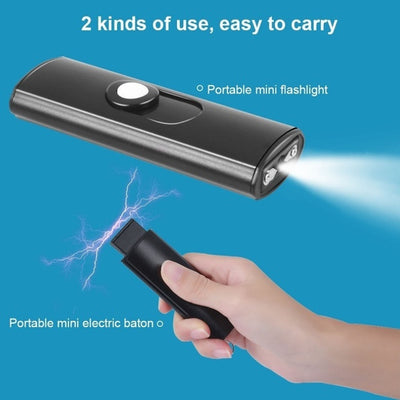 Keychain self-defense stun flashlight