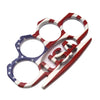 Flag Pattern Metal Knuckle Duster Outdoor Defense