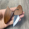 EDC Small fat pig mini pocket knife portable wooden fish knife