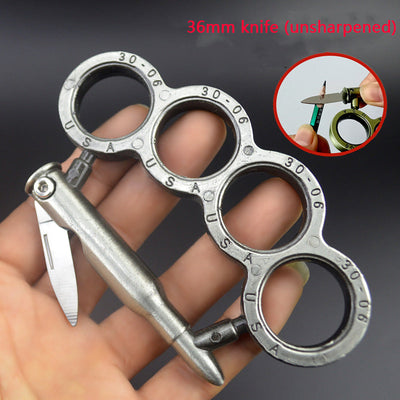 Four-finger multifunctional metal knuckle duster