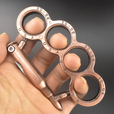 Four-finger multifunctional metal knuckle duster