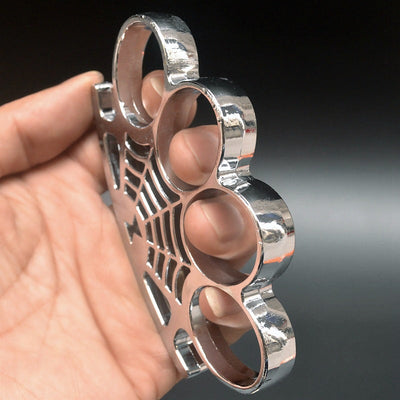 Spider Web Metal Knuckle Duster Boxing Clasp