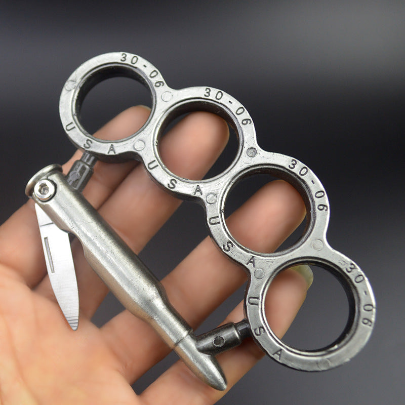 Four-finger multifunctional metal knuckle duster