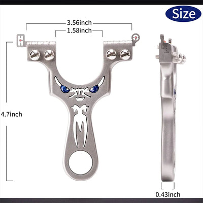 Stainless steel twin screw slingshot