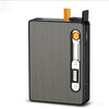 Automatic Cigarette Case with Electronic Lighter