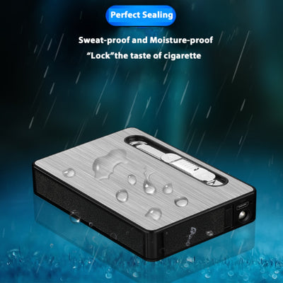 Automatic Cigarette Case with Electronic Lighter