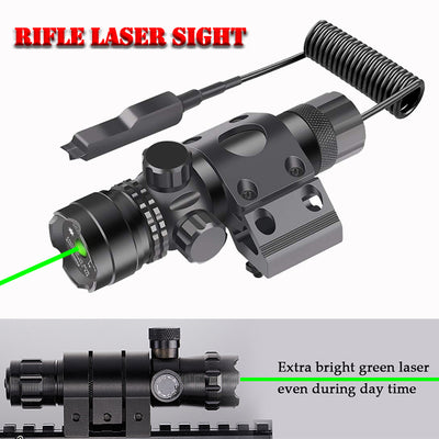 M61 MLOK Rail and Pressure Switch Green Laser Sight