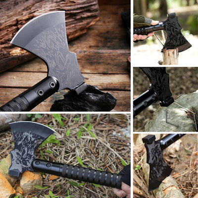 Tactical Axe Foldable Survival Camping Axe Multi Tool Kit