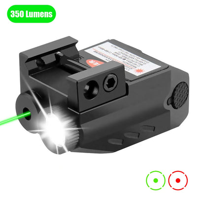LED 350 Lumen Red and Green Laser Sight