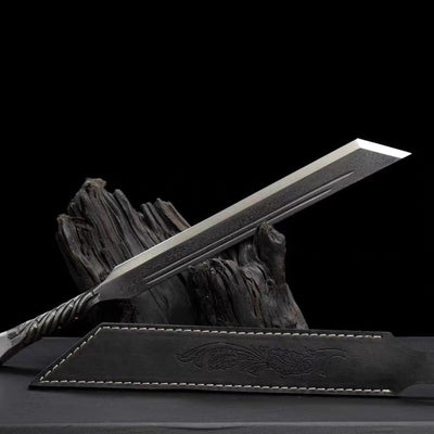 Rotating Pattern Tungsten Steel War Sword