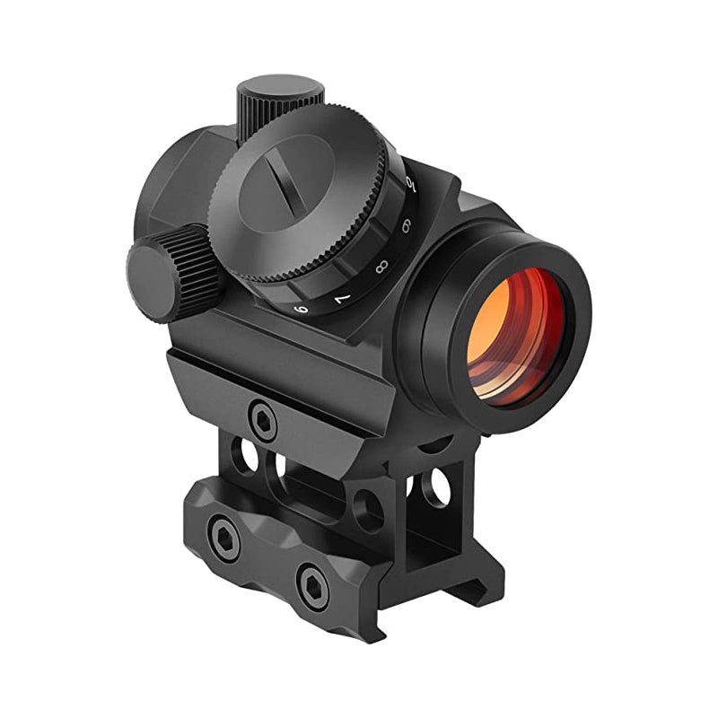 T-1 STYLE 22MM RED DOT W/1" RISER MOUNT (PICATINNY)