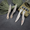6″ TACTICAL HUNTING GOLD BLADE THROWING KNIFE SET W SHEATH