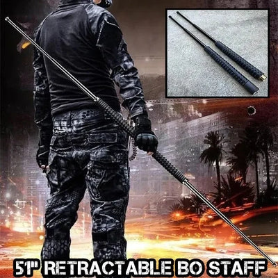 TACTICAL STICK COMBINATION SPLICED WITH THREE-SECTION STICKS