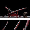 Handmade manganese steel katana black and red