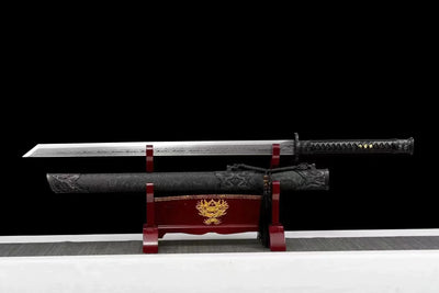 Manganese steel handmade sword/black dragon