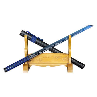 Forged Steel Blade Wrap Handle Japanese Katana