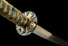 Handmade spring steel full tang katana gold pattern