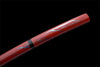 Handmade Spring Steel Japanese Katana Red Flame