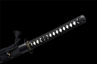 Handmade manganese steel katana black wave