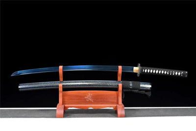 Handmade high manganese steel blue katana